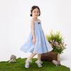 Xiaoyinman Girls' Sweet Lace Bow Plaid Suspender Dress
