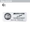 AAVV1 Car Aluminum Sticker Emblem Badge Decals Accessories For Mercedes-Benz A/B/GLA/CLA Smart AMG W108 W124 W126 W140 W168 W169 W176