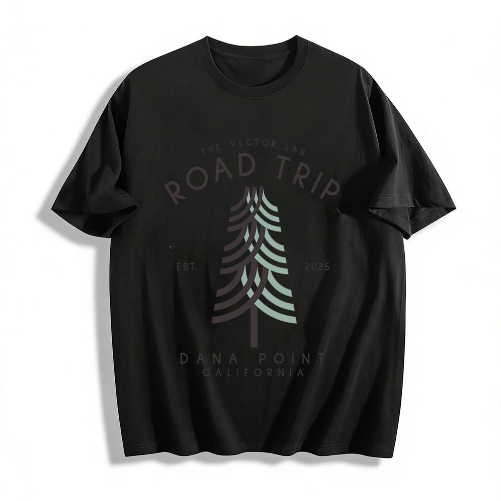 The Vector Lab Road Trip Dana Point CA Graphic Tee Pure cotton T-shirt XXS