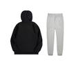 Li Ning Hooded Solid Color Loose Sweatshirt And Elastic Waist Tapered Warm Long Pants Casual Sports Set AWDUH53-1+AKLTC87-2