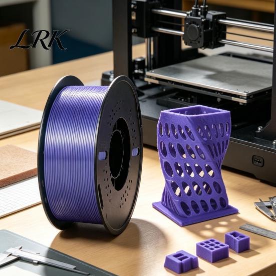 1.75mm PLA Filament Silk 3D Printer Filament, 1kg Spool for FDM Accessory Printers, Shiny Metallic DIY Ornaments and Models Printing Material