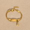Stainless Steel Children'S Bracelet, Women'S Fashion 26 English Alphabet Jewelry, Simple Jewelry 798