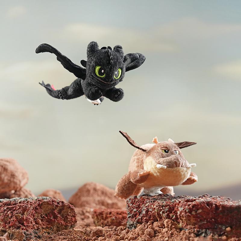 Universal Studios Genuine Potdemiel Honey Pot Toothless Baby Dragon Tamer Night Ghost Shoulder Plush Doll Festival Gift