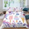 Ice Cream Duvet Cover Set Delicious Food Theme Polyester Quilt Cover King Queen Full Size For Kids Bedding Set With Pillowcase