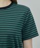 IHR Striped Half Sleeve T-Shirt / Khaki Stripe