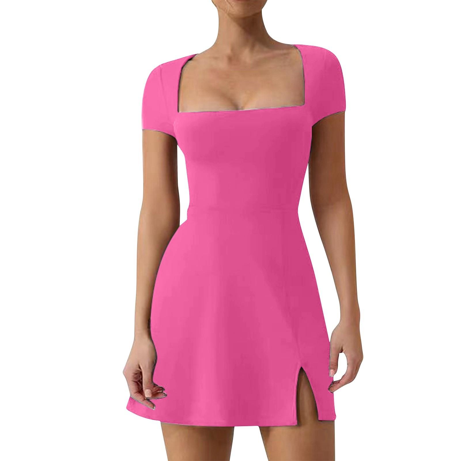 

Женское платье с V-образным вырезом и лифом, майка с короткими рукавами, эластичные платья M