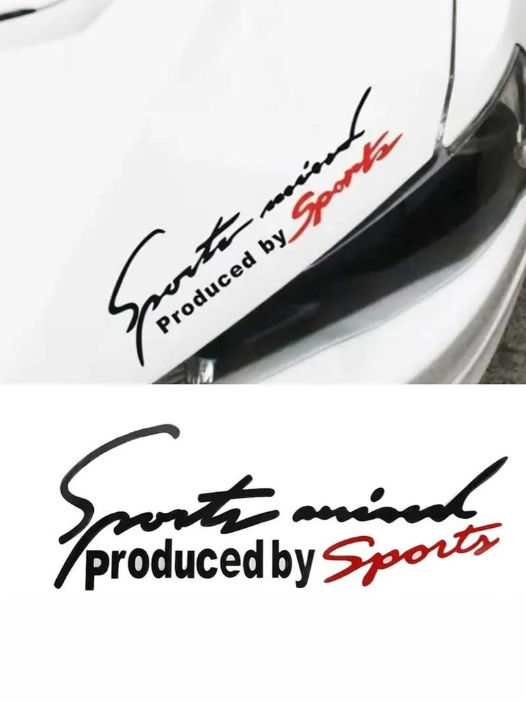 Car Light Eyebrow Sticker - Sport Letter Sporty Body Decal, Personalized Hood Sticker & Engine Cover Modification Sticker