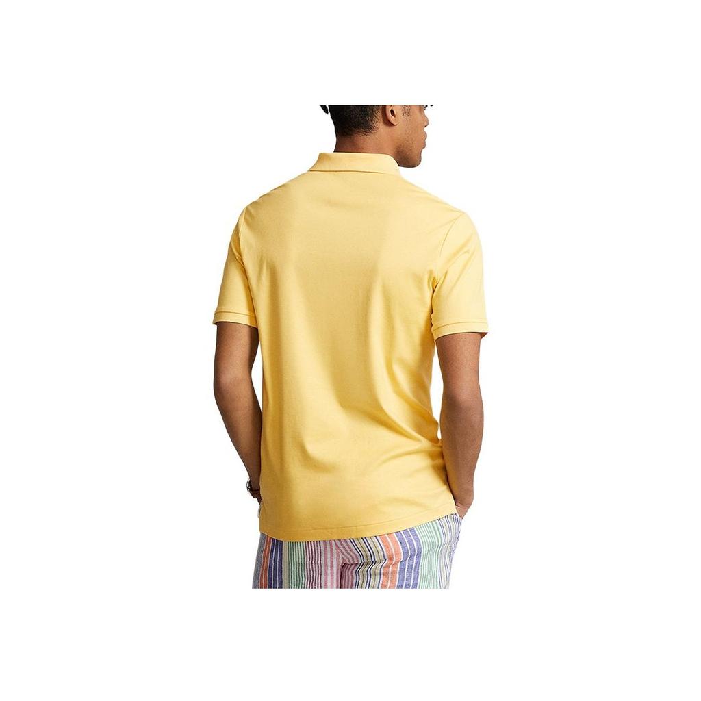 Polo Ralph Lauren Solid Color Logo Embroidered Short Sleeve Polo Shirt Men polo shirts Yellow 710870645-031