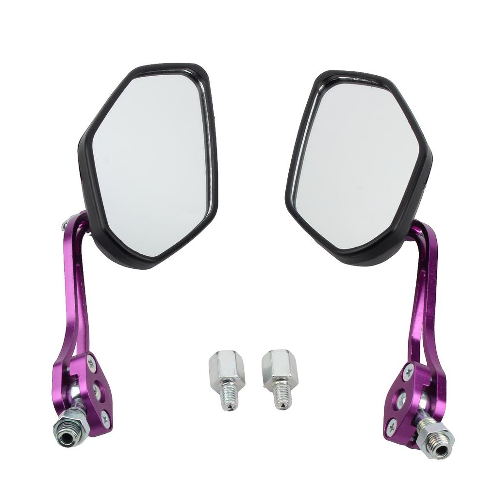 Motorcycle Universal Rearview Mirror 2PCS 8mm/10mm Anti-vertigo  CNC Rearview Side Mirrors Mounting Bolts Moto Accessories
