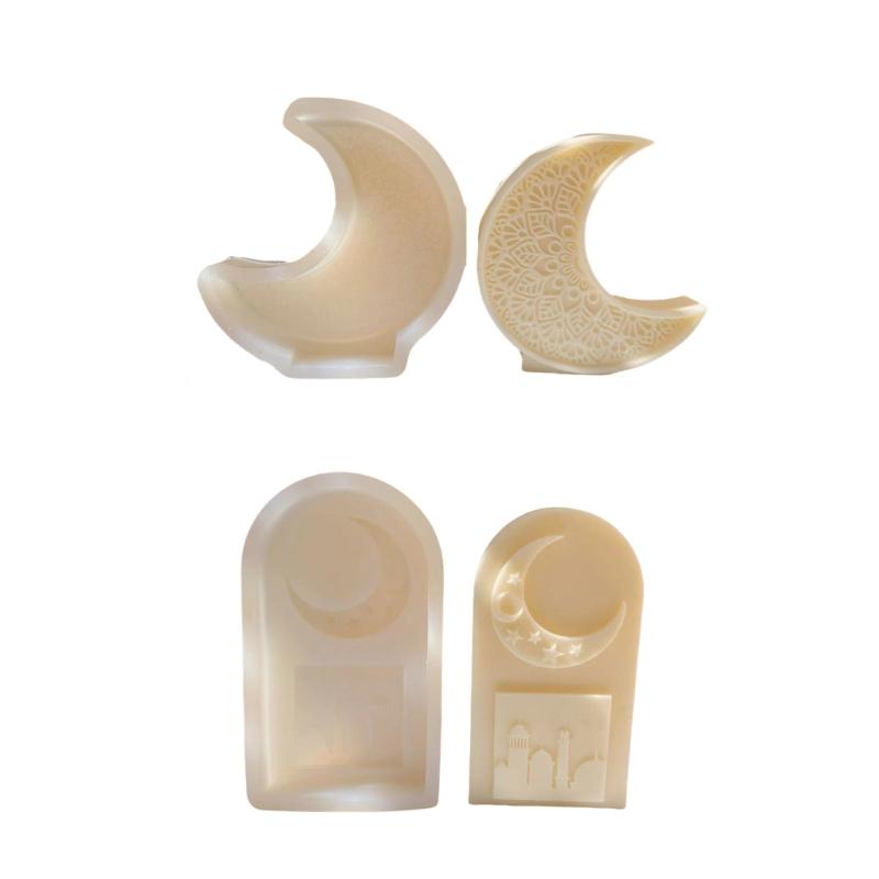Arched Door Silicone Candle Molds Moon Shaped Silicone Candle Molds Soap Silicone Molds for Candle Soap Home Decoration