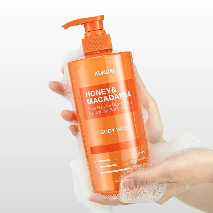 Gel de duș pur cu miere și macadamia 500ml x 2