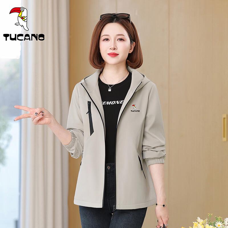 Женская повседневная тонкая куртка с капюшоном TUCANO 2XL