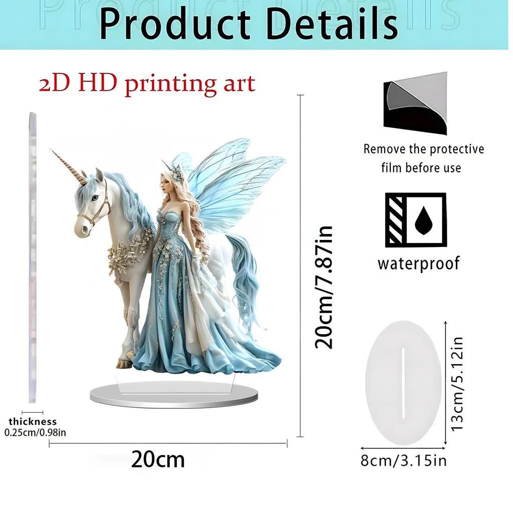 Spread Wings Eagle 2D Acrylic Standee - Home Office Decoration Ornament