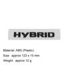 3D ABS Hybrid Letters Logo Car Letter Sticker Tail Bumper Badge Auto Rear Trunk Emblem Accessories