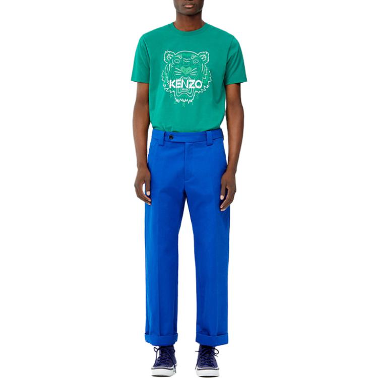 KENZO T-Shirts Men's Crew Neck Moderate Straight Fit F955TS0354YE-21