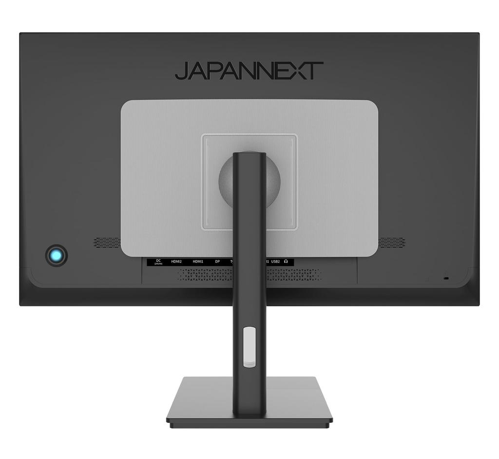 27palcový monitor JAPANNEXT s rozlišením 4K UHD 3840x2160, IPS displejem, napájením a podsvícením (KVM/HDMI/USB-C (65W) / DisplayPort/Vestavěný reproduktor/VESA
