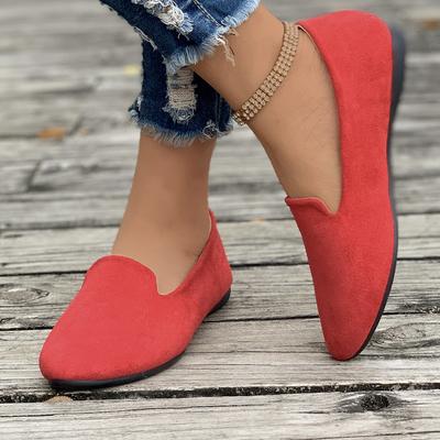Foreign Trade Large Size Single Shoes Women's 2025 Spring and Autumn New Casual Flat Bottom Pointed One Pedal Doudou Shoes