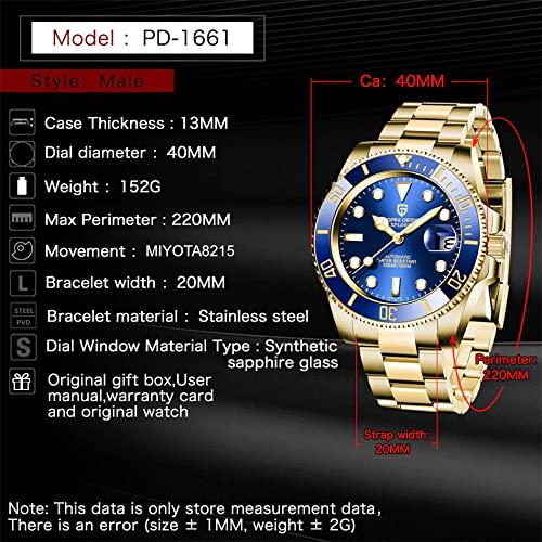 Pagani Design Watch Made In Japan SEIKO NH35 Movement Submariner Divers Automatic Mechanical Case with Waterproof Ceramic Bezel Business Work Dress