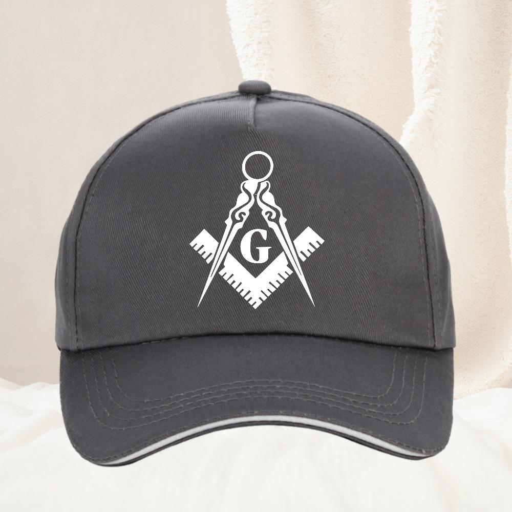 Freemason Compass Square Baseball Caps Peaked Cap Freemason Gold Square Compass Sun Shade Hats for Unisex