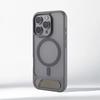 Invisible Metal Stand Magnetic Bumper Case For iPhone 18 17 16 Pro Max 15 14 13 Pro For MagSafe Wireless Charge Shockproof Cover