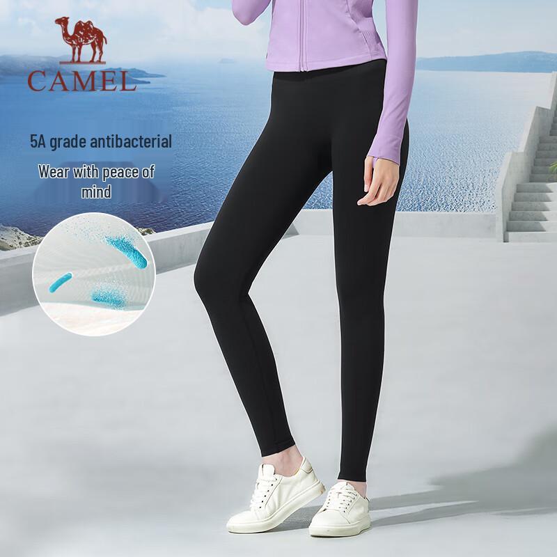 CAMEL Women's Sun-Protection Yoga Leggings