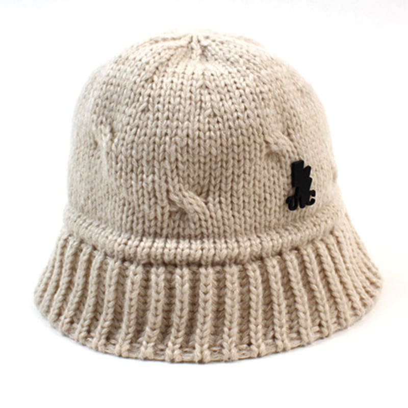 Universal Chemistry Wool Ivory Knit Drop Bucket Hat Knit