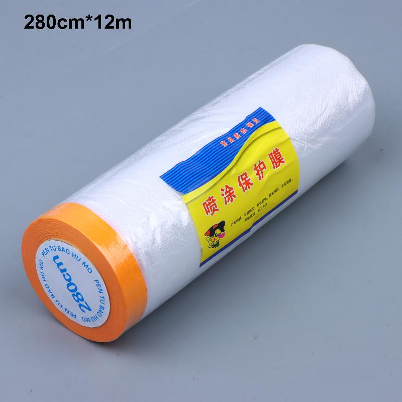 12M Self-Adhesive Furniture Dustproof Protection Film Plastic Cover for Office Home Renovation Moving Dust Proof Use