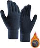 Winter Knit Fleece Instantly Warms Temperature by Touchscreen for Unisex [JIOYIEO] Gloves, Gloves, Lined, 5°C, Compatible, Thick, Lightweight, Plain,