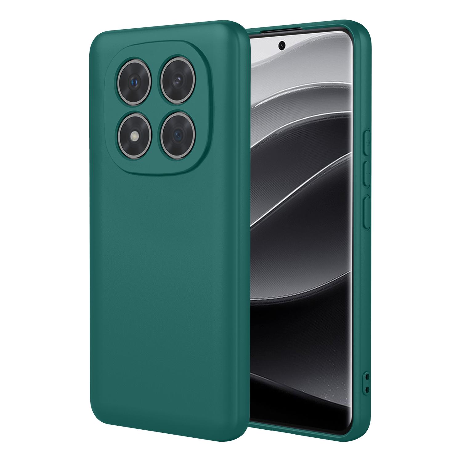 

For Xiaomi Redmi Note 14 Pro+ 5G Case Soft TPU Shockproof Protective Phone Cover Blackish Green
