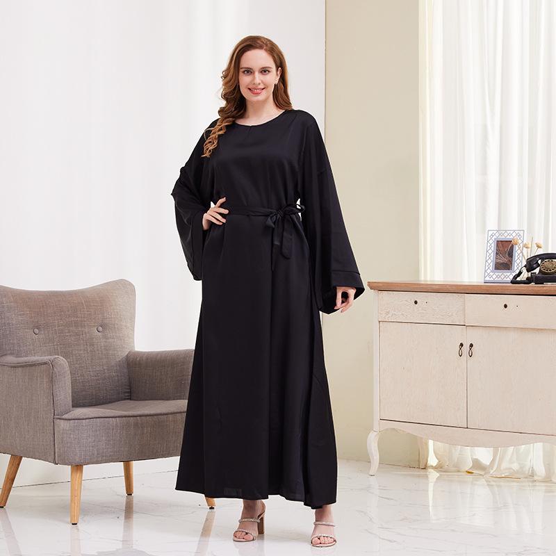 TikTok Casual Muslim Women's Robe Dress