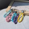 5Pcs/Pack PU Leather Braided Woven Rope Keychain DIY Bag Pendant Key Chain Holder Car Keyring Simple Multiuse Key Holder Gifts
