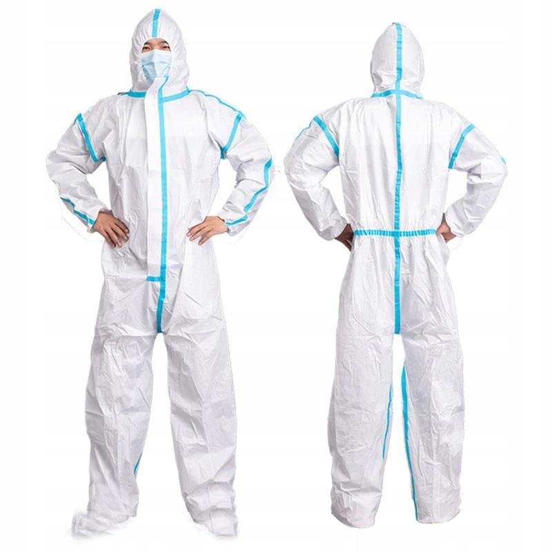 Rosfix Jednorazowy Kombinezon Malarski 185cm – Ochrona przed Substancjami Niebezpiecznymi | Włóknina Spun-Bonded | Komfort Noszenia