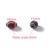 30 Teile/los Acryl Rugby Tennis Basketball Perlen Sport Spacer Perlen für DIY Schmuck Machen Armband Halskette Handwerk Zubehör