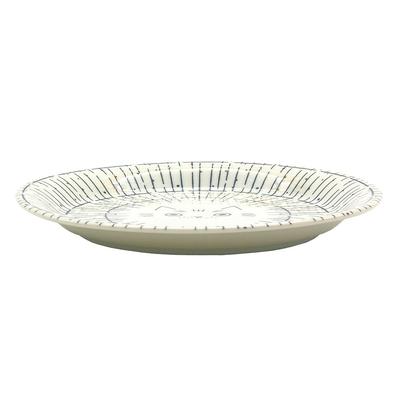 Minoyaki Teller, 24 cm, mikrowellen- und spülmaschinenfest, Mikke Staffel 2, Teller, Katze, hergestellt in Japan, ca.. 23.5cm (Katze) 6826-41