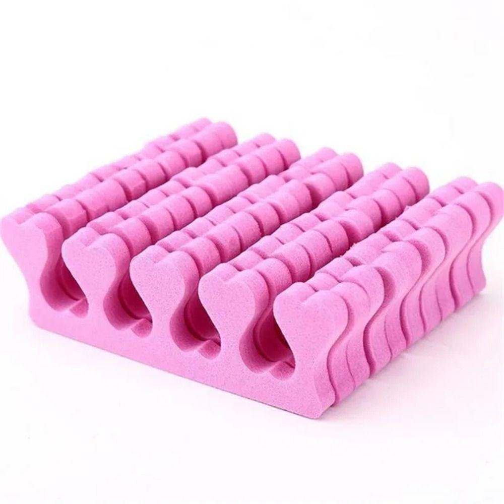 100Pcs Flexible Manicure Finger Separators Soft Sponge Foots Nail Art Tools UV Gel Polish