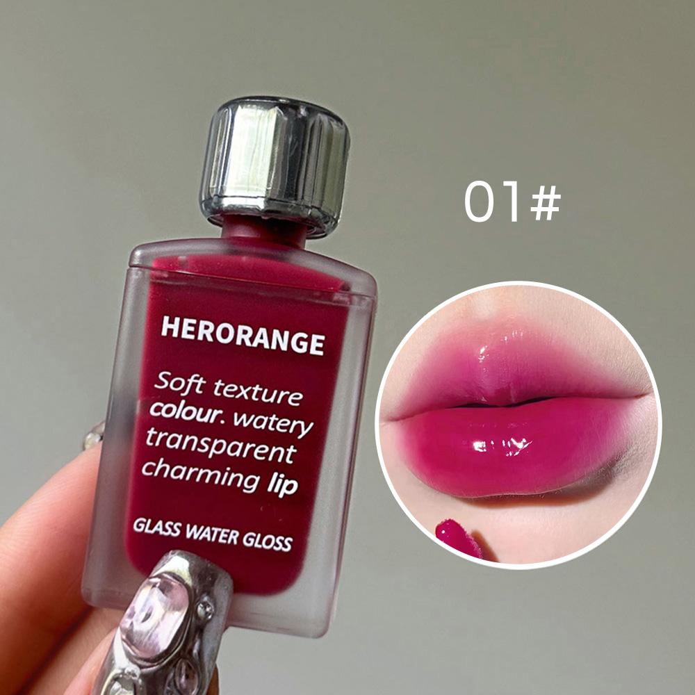 HERORANGE Gloss à lèvres hydratant Glass Water, couleur durable et transparent