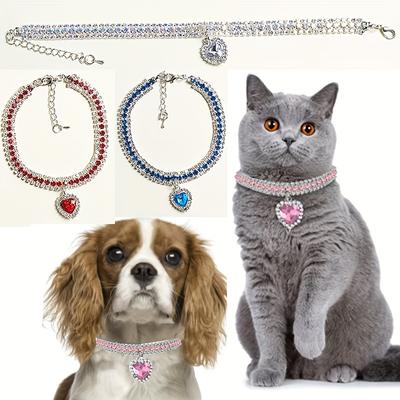 1pc Pet Love Pendant Necklace Small Pet Necklace Cat Dog Collie Duck Pet Necklace Suitable for Daily Outing and Party Outfits
