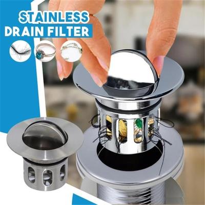 Universal Wash Basin Bounce Drainer Filter Anti-Clogging Bathroom Sink Drainer