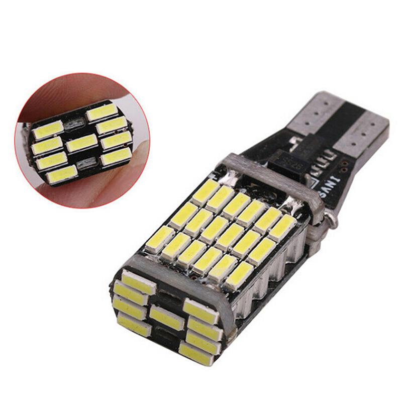 10Pcs White 45 Smd 4014 T15 W16W Led Car Reverse Back Light Bulb 6000K