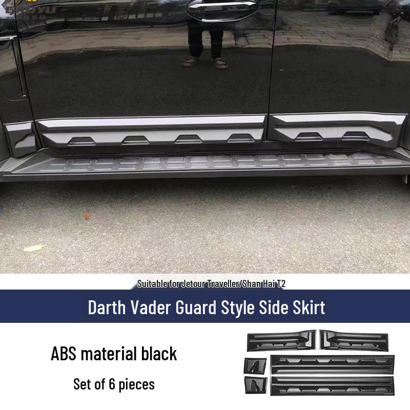 Travelers T2 Side Skirt Body Kit: Door Trim Panel, Edge Guard & Anti-Scratch Board, Anti-Collision, Wear-Resistant.