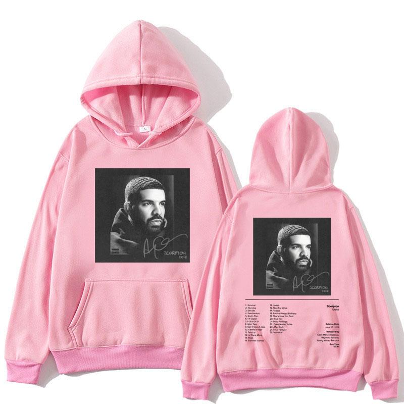 Rapper Drake Scorpion Hudební Album Potisk Mikina s Kapucí Muži Ženy Hip Hop Retro S Kapucí Oversized Ležérní Mikiny Mikiny Streetwear