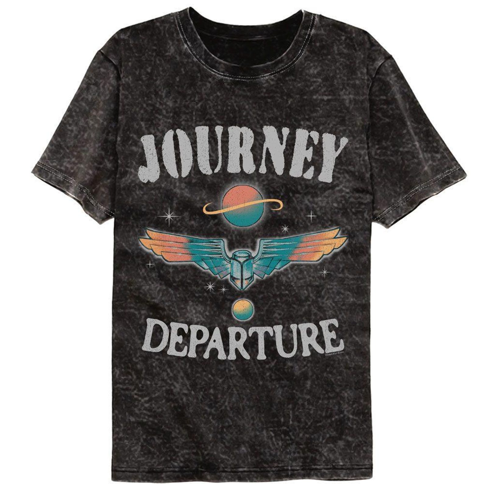 Journey Departure Mineral Wash Black T-Shirt 2XL