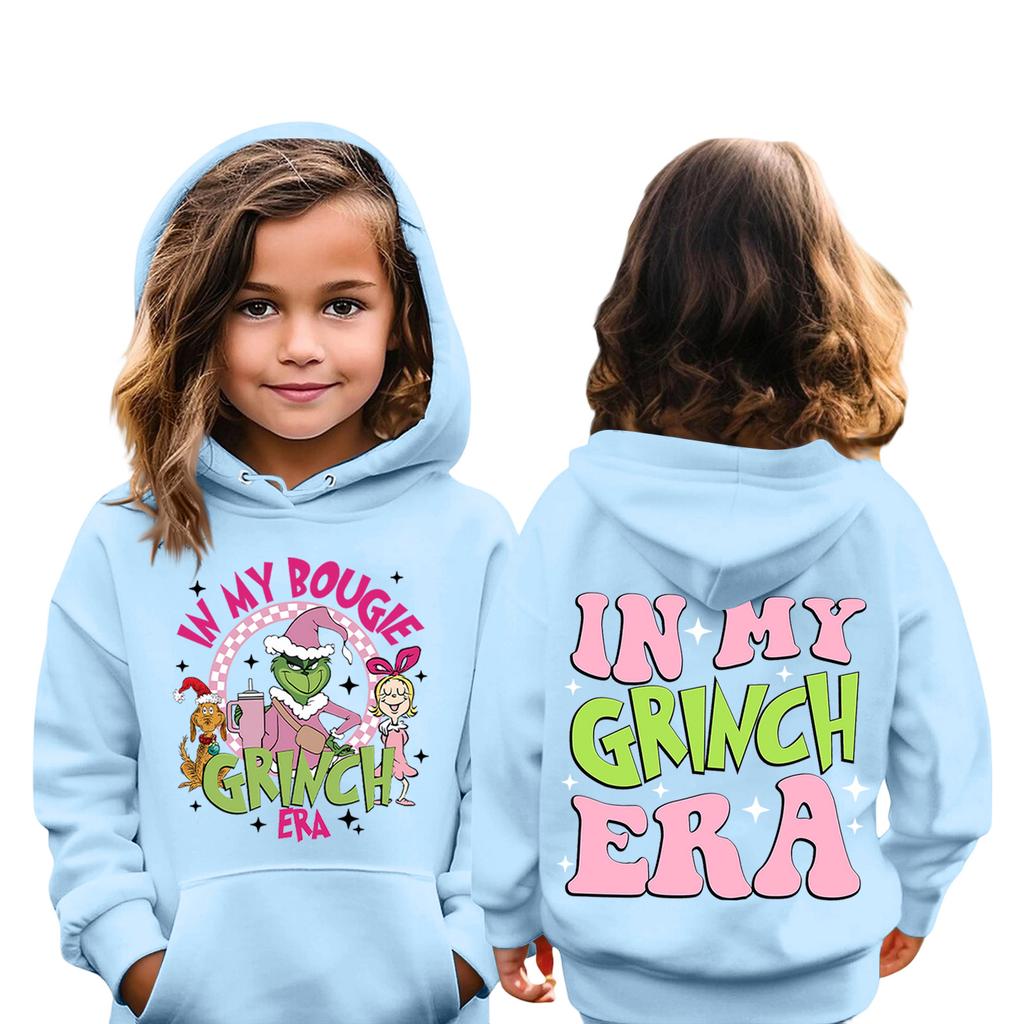 Jul Barnesweatshirt Langermet Lett Casual Hettegenser Løs Komfortabel Barnesweatshirt