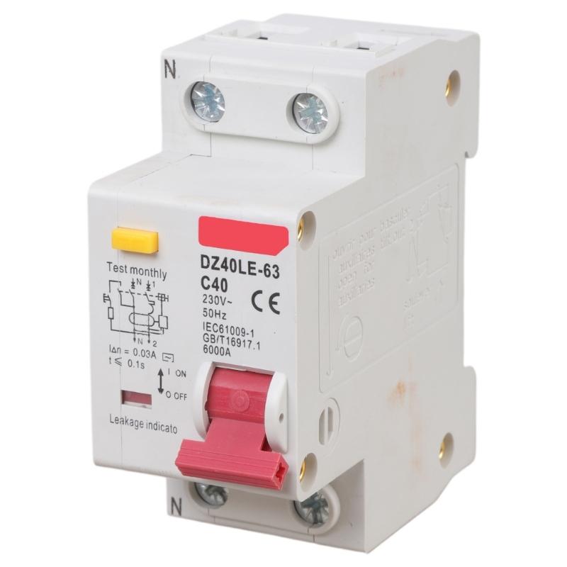 

1P+N Residual Current Circuit Breaker with Over Current and Leakage Protections Small Circuit Breaker Leakage Switches 1