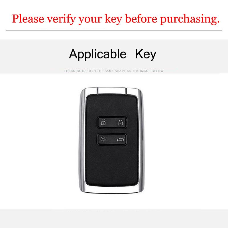 Zinc Alloy Car Key Cover For Renault Megane 3 4 Kadjar Captur Koleos Espace Clio Scenic 4 Arkana Smart Remote Protect Case