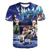 European and American Trendy New One Piece Rubber Man Luffy 3D Digital Printed Cartoon Cool Boy T-shirt