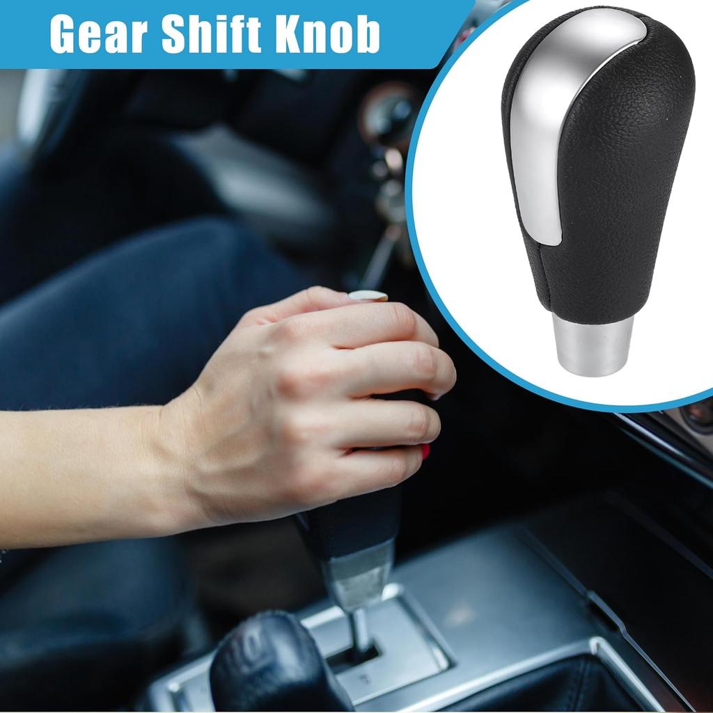 Automatikgetriebe Schalthebelknauf für Mazda 3 2009-2016 für Mazda 3 Sport 2009-2016 Matt Silberfarben