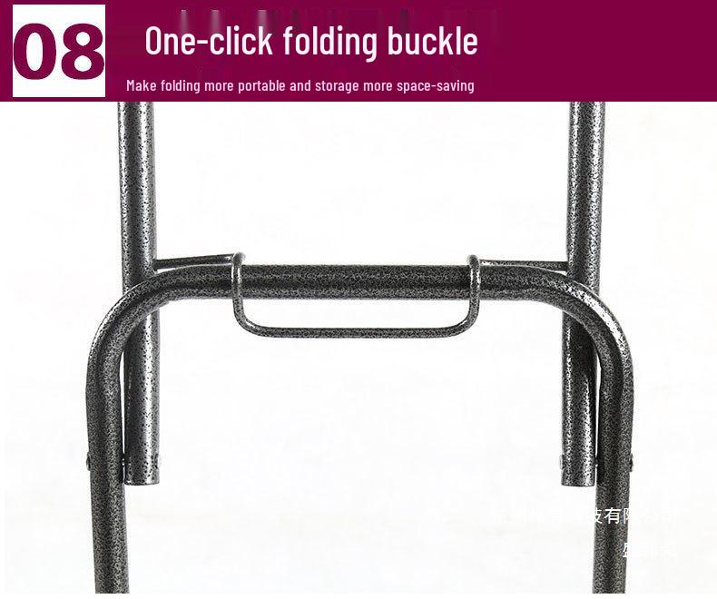 Lightweight Foldable Shopping Cart for Seniors: Stair-Climbing Trolley with Portable Handle