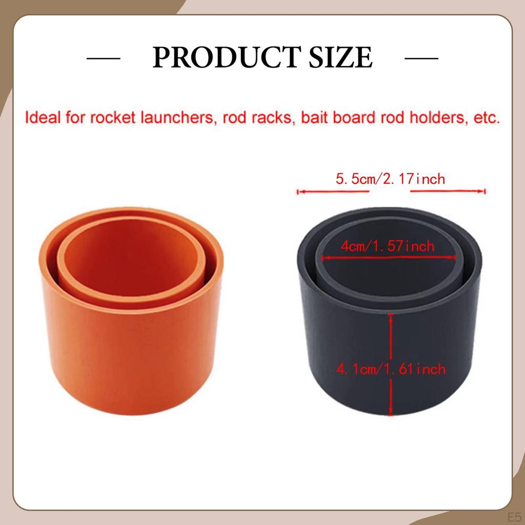 5 Stück Angelrutenhalter Einsatz Rutenablage Rack Röhrenschutz für Boot