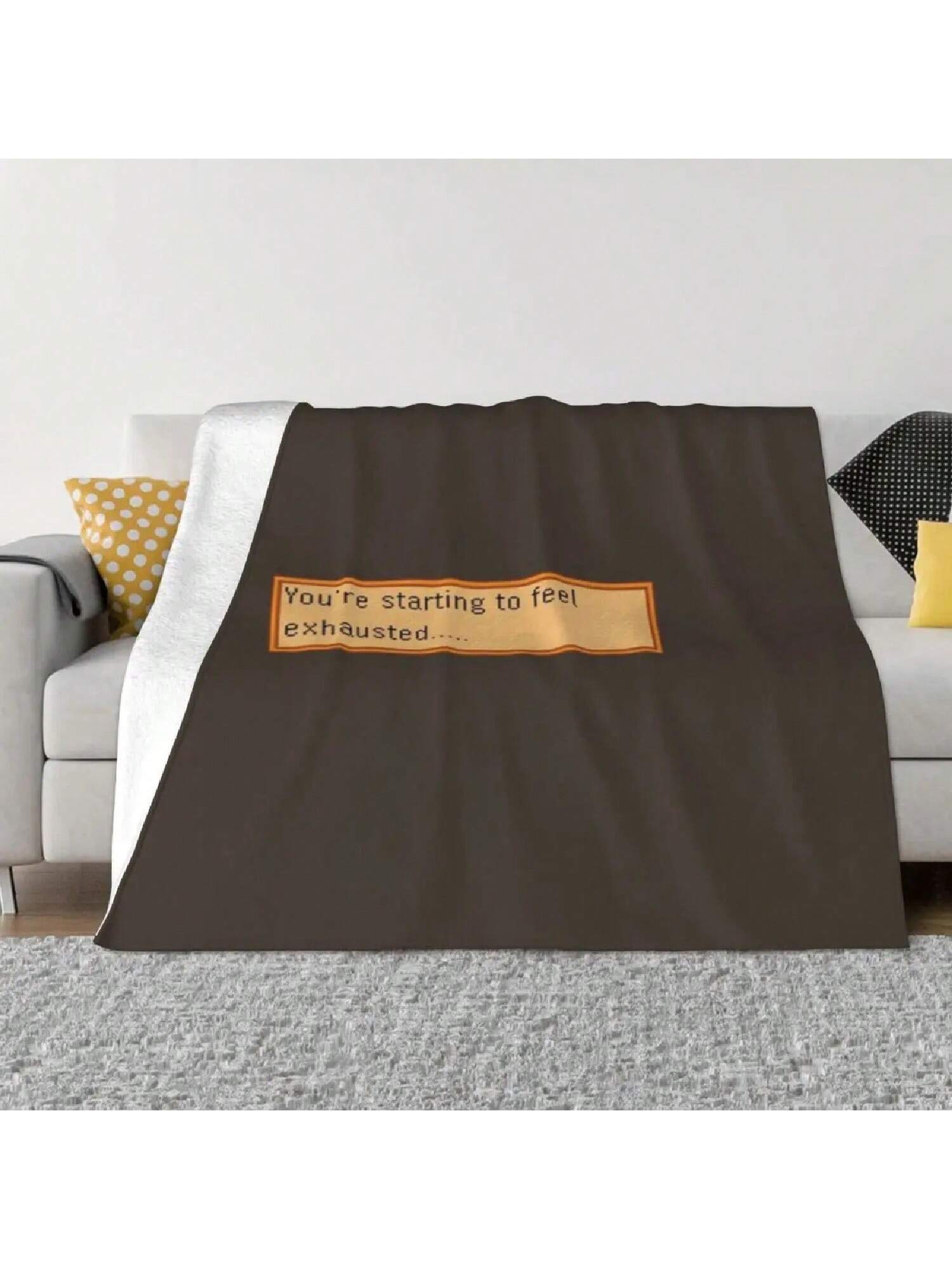 Exhausted - Stardew An Ultra-Soft Micro Fleece Blanket 75X95CM